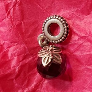 Pandora purple butterfly dangle